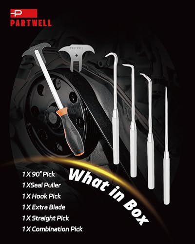 5PCS Seal Puller & Pick and Hook Set for Automotive