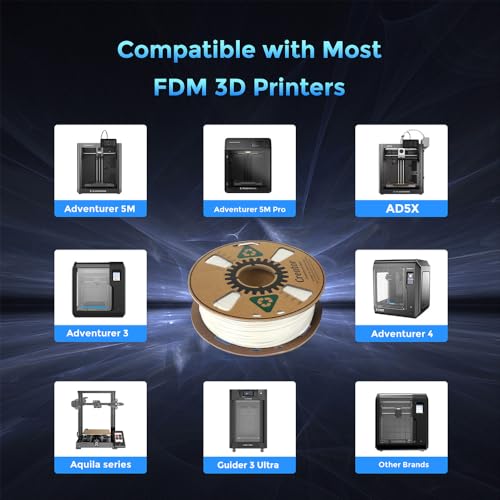 Creator ASA Filament 1.75mm 3D Printer Filament 1KG, UV & Heat & Weather Resistant ASA 3D Printing Filament, Perfect for Printing Outdoor Functional Parts, Dimensional Accuracy +/-0.02mm (Natural) - color: Asa Natural
