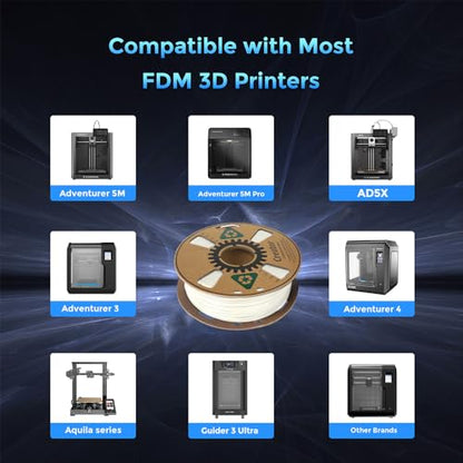 Creator ASA Filament 1.75mm 3D Printer Filament 1KG, UV & Heat & Weather Resistant ASA 3D Printing Filament, Perfect for Printing Outdoor Functional Parts, Dimensional Accuracy +/-0.02mm (Natural) - color: Asa Natural