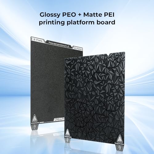Creality K1 Max Build Plate Kit 315 * 310mm Dual-Sided Printing Platform Board Glossy PEO + Matte PEI Plate Build Surface for K1 Max, Ender 3 Max Neo, Ender 3 S1 Plus 3D Printers - style: K1 Max PEO PEI Plate