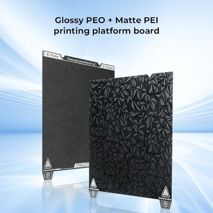 Creality K1 Max Build Plate Kit 315 * 310mm Dual-Sided Printing Platform Board Glossy PEO + Matte PEI Plate Build Surface for K1 Max, Ender 3 Max Neo, Ender 3 S1 Plus 3D Printers - style: K1 Max PEO PEI Plate