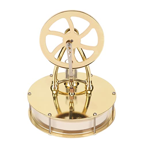 Pilipane Stirling Engine Motor Model Gold Simple Operation Low Noise Stirling Scientific Physical Model Science Experiment Toy