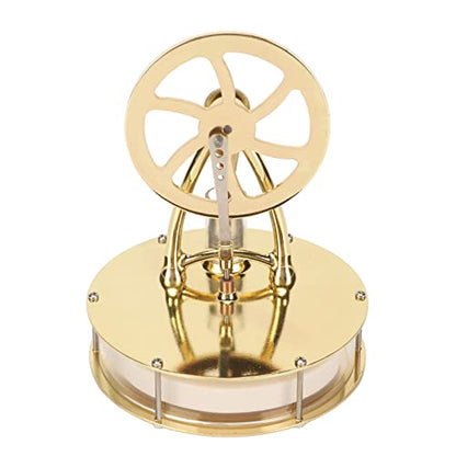 Pilipane Stirling Engine Motor Model Gold Simple Operation Low Noise Stirling Scientific Physical Model Science Experiment Toy