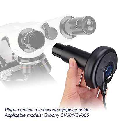 SVBONY SV189 Microscope Camera, Digital Attachment Lens, 1.3 Million Pixel
