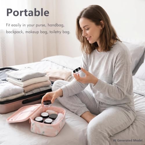 3 Gram Sample Containers 100 Count Empty Lip Balm Containers with Labels - color: Black