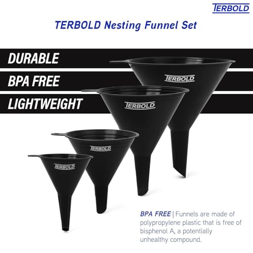 4pc Funnel Nesting Set (Black)
