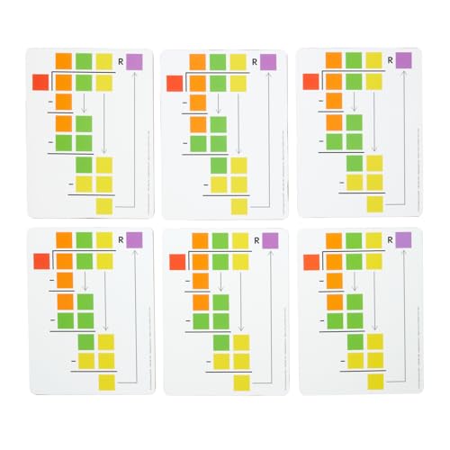 Really Good Stuff Beginning Long Division Dry-Erase Boards - 6 Boards