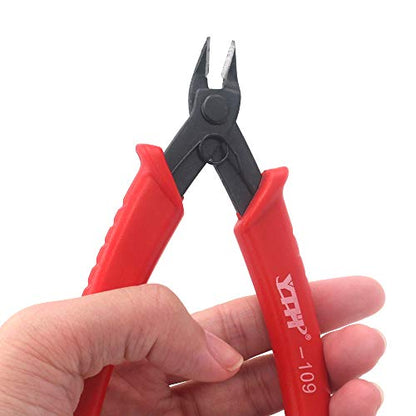 Small Wire Cutters Flush Cutter Precision Cutting Pliers for Electronics Jewelry Making 3D Printer, 5 Inch, 4 Pack
