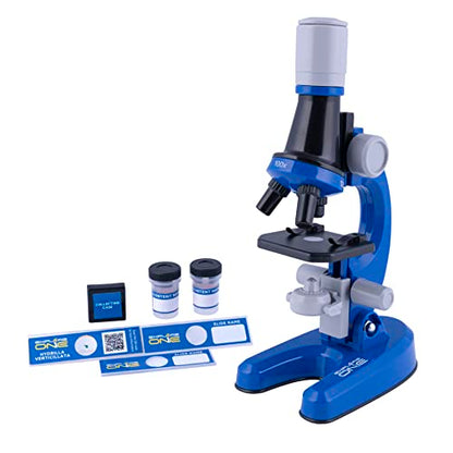Explore One 100x-1200x Children’s Microscope Set for Kids Ages 6 Years Old and Up Great for STEM Education and Sparking Childrens Interest in Discovering the Microscopic World