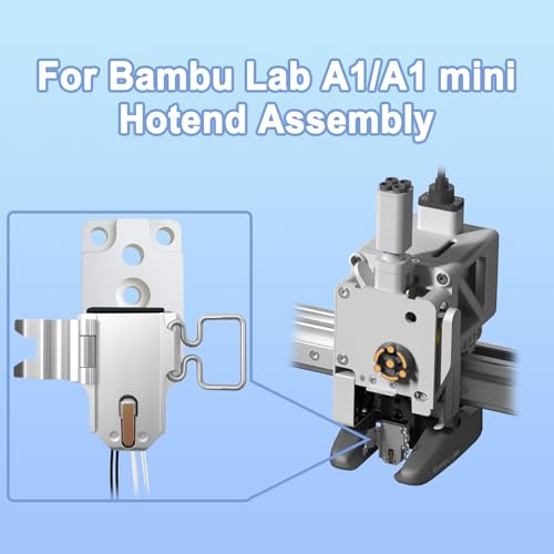 Upgraded Hotend Heating Assembly kit for Bambu Lab A1/A1 Mini, Zirconia Ceramic Insulation Base, High Temperature Resistant, Copper Heating Block for Fast & Stable Heating - size: A1/A1 Mini
