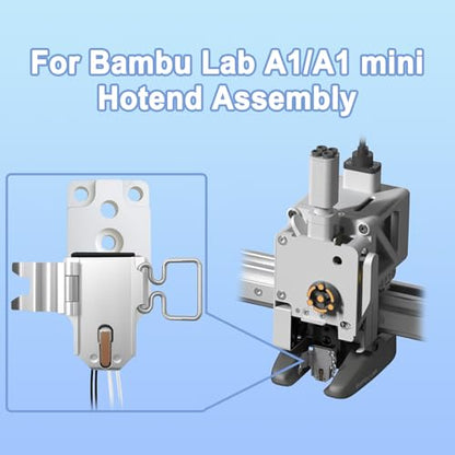 Upgraded Hotend Heating Assembly kit for Bambu Lab A1/A1 Mini, Zirconia Ceramic Insulation Base, High Temperature Resistant, Copper Heating Block for Fast & Stable Heating - size: A1/A1 Mini