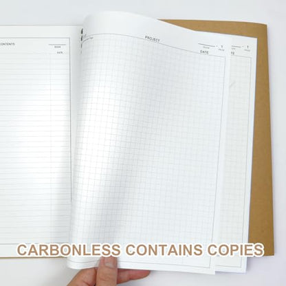 Carbonless Lab Notebook, 8.5x11 Inches 50 Sets Wire-O Bound - size: Carbonless 50 Sets