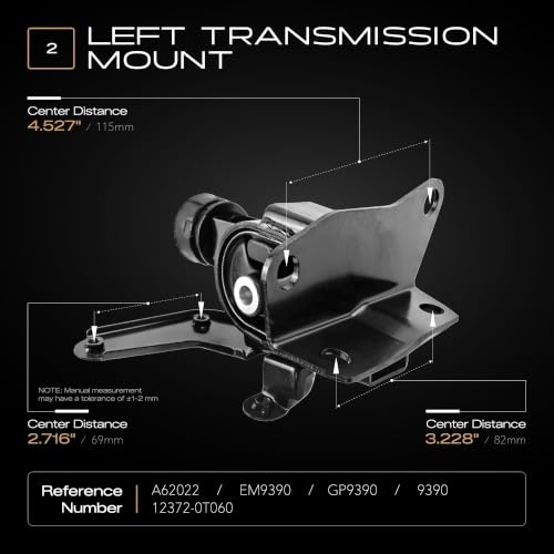 4PCS Engine Motor Mount Compatible with 2009-2013 Corolla 1.8L and 2009-2013 Matrix 1.8L with Auto Transmission and 2009-2010 Pontiac Vibe 1.8L FWD, Replace OE A62015 A62039 A62027 A62023 - size: 2009-2013 Corolla 1.8L,Matrix 1.8L