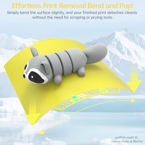 BIQU CryoGrip Pro Glacier Plate for Bambu-Lab X2D,P2S,P1P,P1S,X1C,X1E,A1 - color: Glacier Yellow, size: X2D/P2S/P1/X1/A1