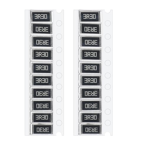 PATIKIL 2512 Surface Mount Device Chip Resistor Kit, 20Pcs 3.3 Ohm 1% Tolerance 1W DIY Resistor Ceramic Resistance Assortment Kits for Electronic Products - style: 3.3 Ohm