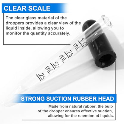 10 Pcs 1ml Precise Medicine Dropper - size: small