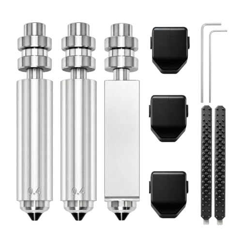 3 Packs 0.4mm Hardened Steel Hotend Kit for Anycubic Kobra X