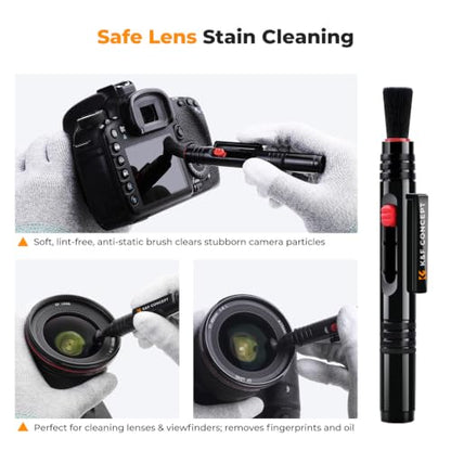 K&F CONCEPT 10-in-1 Photo Camera Cleaning Kit for Lensc,Camera, Cell Phones