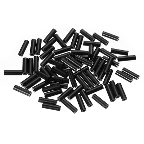 PATIKIL M3 Black ABS ID 3.2mm,OD 7mm,Length 23mm, Nylon Round Spacer Washers, 120Pcs Plastic Standoff Rubber Nut Unthreaded for M3 Screws Electrical Outlet Switch Receptacle - size: 3.2mm x 7mm x 23mm
