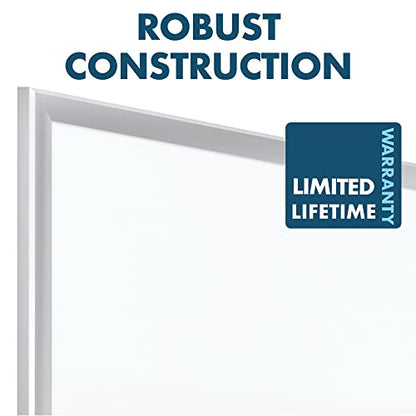 Quartet Magnetic Porcelain Whiteboard, 4' x 3' White Board, Premium, Duramax, Silver Aluminum Frame (2544) - color: Silver, size: 48"W x 36"H