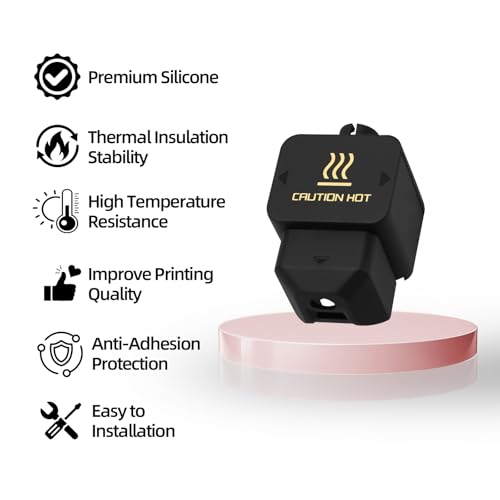 IdeaFormer 6Pcs H2D Silicone Socks, 300℃ H2S Hotend Silicone Cover Hotend Heater Block Insulation Protective Cover for Bambu Lab H2D H2S Extruder Hotend Accessories - style: 6Pcs H2D H2S Silicone Socks