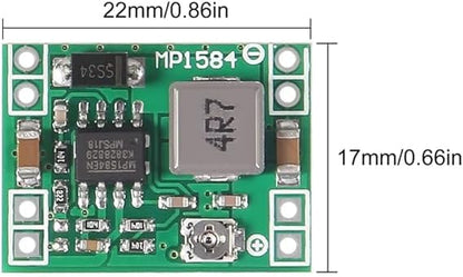 5Pcs Mini MP1584EN Ultra Small DC-DC 3A Power Step-Down Adjustable Module Buck Converter 24V to 12v 9V 5V 3V for Arduino