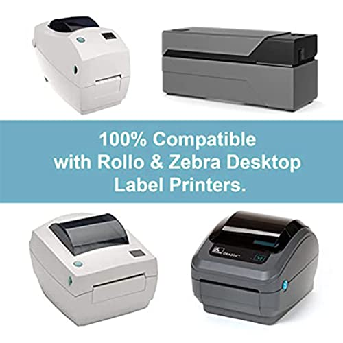 Hybsk 2.25x1.25 inch Direct Thermal Labels for Barcodes, Address, Compatible with Rollo Label Printer & Zebra Desktop Printers (2.25"x1.25",4 Rolls White) - color: 4 Rolls White, size: 2.25"x1.25"