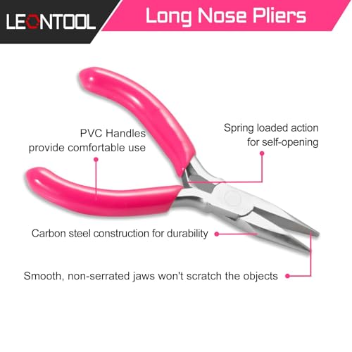 Mini Long Nose Pliers, 3 Inch, Smooth Jaw, Chain Nose Pliers - style: Long Nose Pliers