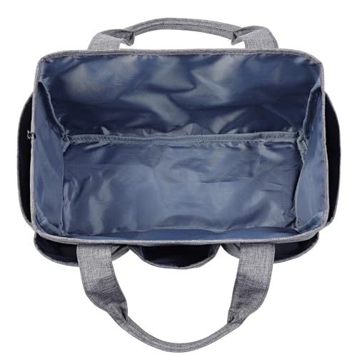 HOMEST Craft Organizer Tote Bag with Multiple Pockets - color: B-Grey
