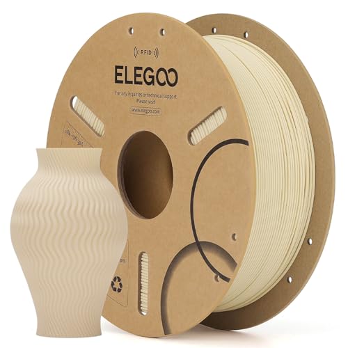 ELEGOO RFID PLA 3D Printer Filament 1.75mm Beige 1KG - color: Rfid Beige