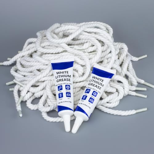 focopot Gear Floss 3D Printer Cleaning Rope 50 Pack,2 Grease