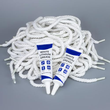focopot Gear Floss 3D Printer Cleaning Rope 50 Pack,2 Grease
