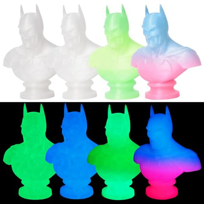 RAMBERY Glow in The Dark 3D Printer Filament Bundle Multicolour Blue Red Yellow Green PLA Filament 1.75mm Luminous 3D Printing Filament, 1.75mm 200gX 4 Spools (1.76 lbs) - color: Luminous Multicolour