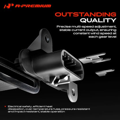 A-Premium Radiator Fan Control Module with 3+2 Pins Connector