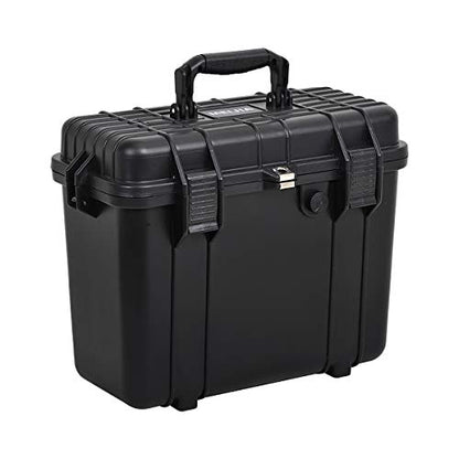 MEIJIA All Weather Waterproof Hard Camera Case With Customized Fit Foam Included, Elegant Black,Fit for Drones,camera,lens,16.26x8.66x13.39inches - size: 16.26" x 8.66" x 13.39"