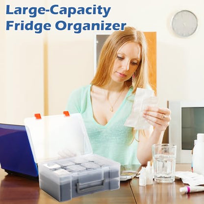 160 Slots 3ml Peptide Storage Box Bulk Plastic Peptide Case(Vials not incl) - color: Transparent, size: 160 Slots