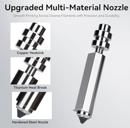 for Anycubic Kobra X/Kobra 4 Quick-Swap Hardened Steel Nozzle-0.4/0.6/0.8mm