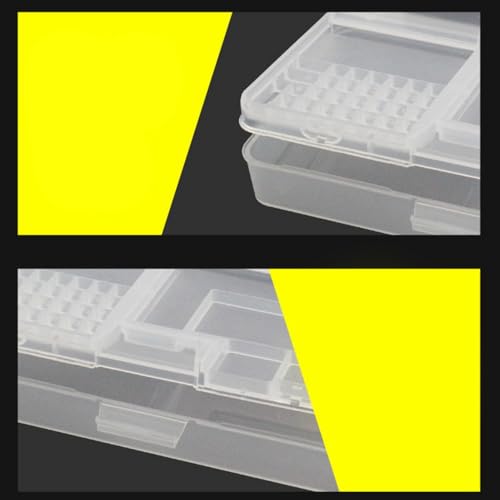 Clear Rectangular Double Layer Component Containers Hardware Organizers Box Storage Box Holder Component Storage Organization Tool