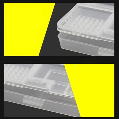 Clear Rectangular Double Layer Component Containers Hardware Organizers Box Storage Box Holder Component Storage Organization Tool