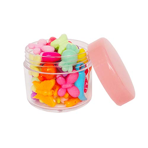 20pcs 20ml Mini Travel Makeup Jars with Pink Lids for Cosmetics - color: 20pack 20ml Pink