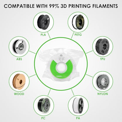 【EIBOS Official】 3D Printer Filament Vacuum Bags for Eurus, Storage Sealed Bags, Vacuum Bags for 3D Printer Filament, Keep Spools Drying and Cleaning (10 Bags ONLY)