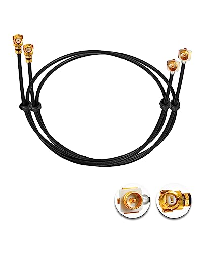 2PCS U.F.L1 Male to U.F.L1 Female Cable 12" /30CM 1.37mm Low-Loss Extension Cable - size: 12" (30 cm)