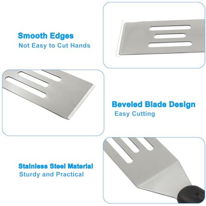 Small Spatula, Mini Stainless Steel Serving Spatula, 3Pcs - size: Slotted