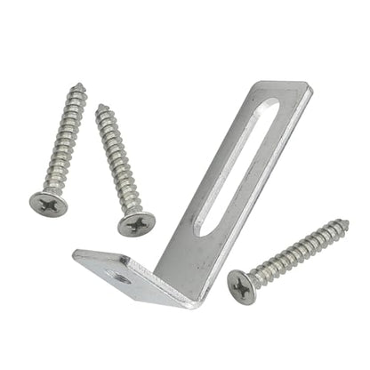 10PCS Whiteboard Installation Hardware Kit Hanging Right Angle Brackets Screws Expansion Tubes Used for Office Supplies Classrooms Homes Cafes Installing L-Shaped Support Fasteners Silver