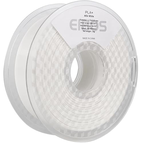 Silk Ribbon PLA 3D Printer Filament, Tri-Color Fast Color Changing PLA 1.75mm, Shiny Multicolor 3D Printing Filament 1kg / 2.2lbs, Milk White - color: White