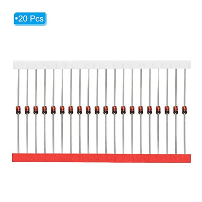 PATIKIL 20Pcs 1W Zener Diode Assortment 8.2V DO-41 for Production