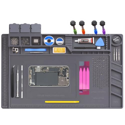 Dorisun Soldering Station Soldering Mat for Electronics Repair 17.7"x11.8" - size: 17.7''x11.8''