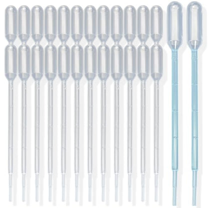 Zkupanx 1mL Pipettes Dropper 100PCS Disposable Plastic Transfer Pipettes - size: 1 mL