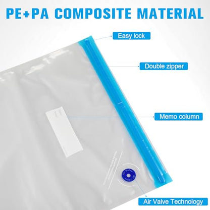 Jetec 35 Pcs 3D Filament Storage Bags Vacuum Sealed Kit Humidity Cards