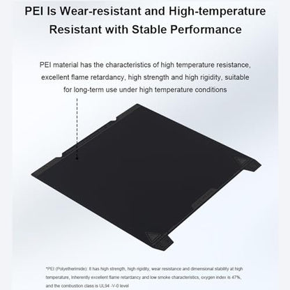 Creality K1 Max Smooth PEI Build Plate Kit, Flexible Spring Steel Platform with Smooth PEI Surface and Magnetic Base Sheet Kit for K1 Max 315x310mm - size: K1 Max Smooth PEI